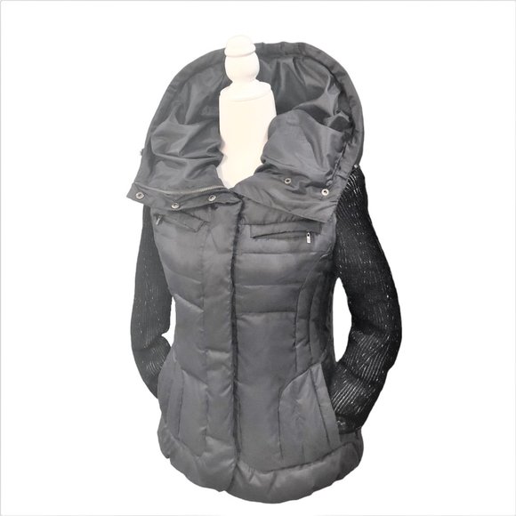 Cole Haan Jackets & Blazers - COLE HAAN Signature Hooded Down Feathers Quilted Stylish Puffer Vest Sz XS/S